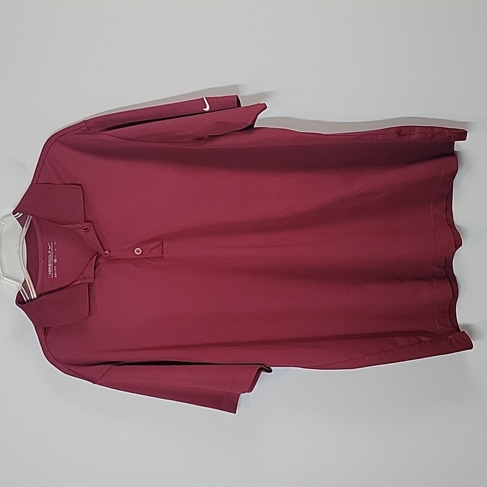 NIKE Golf burgundy red short sleeve polo shirt mens size XL